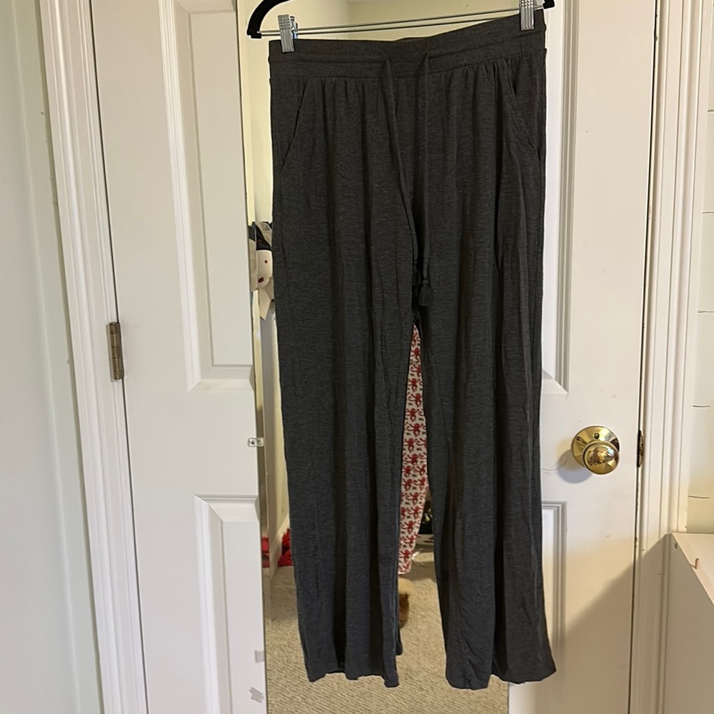 Gray sweatpants